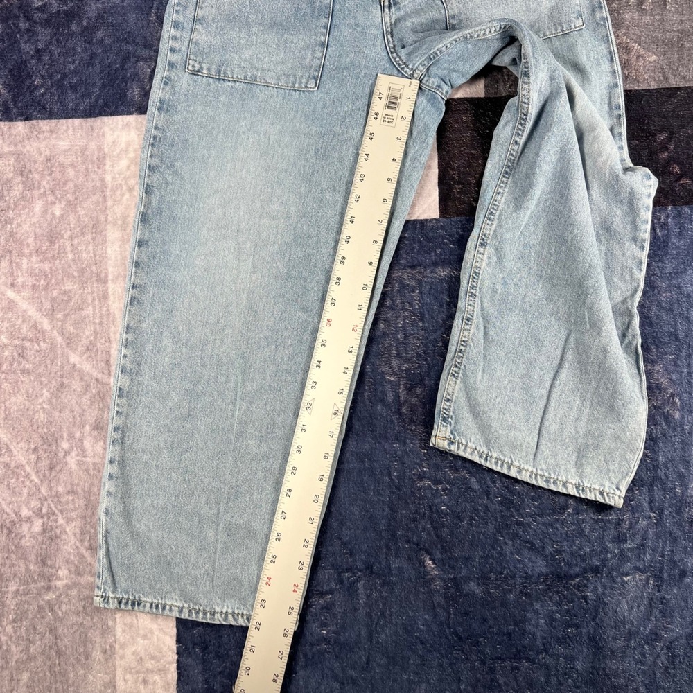Lucky Brand Women High Rise Wide Leg Crop Jeans Light Wash Blue 10/30 Utility - Picture 8 of 10